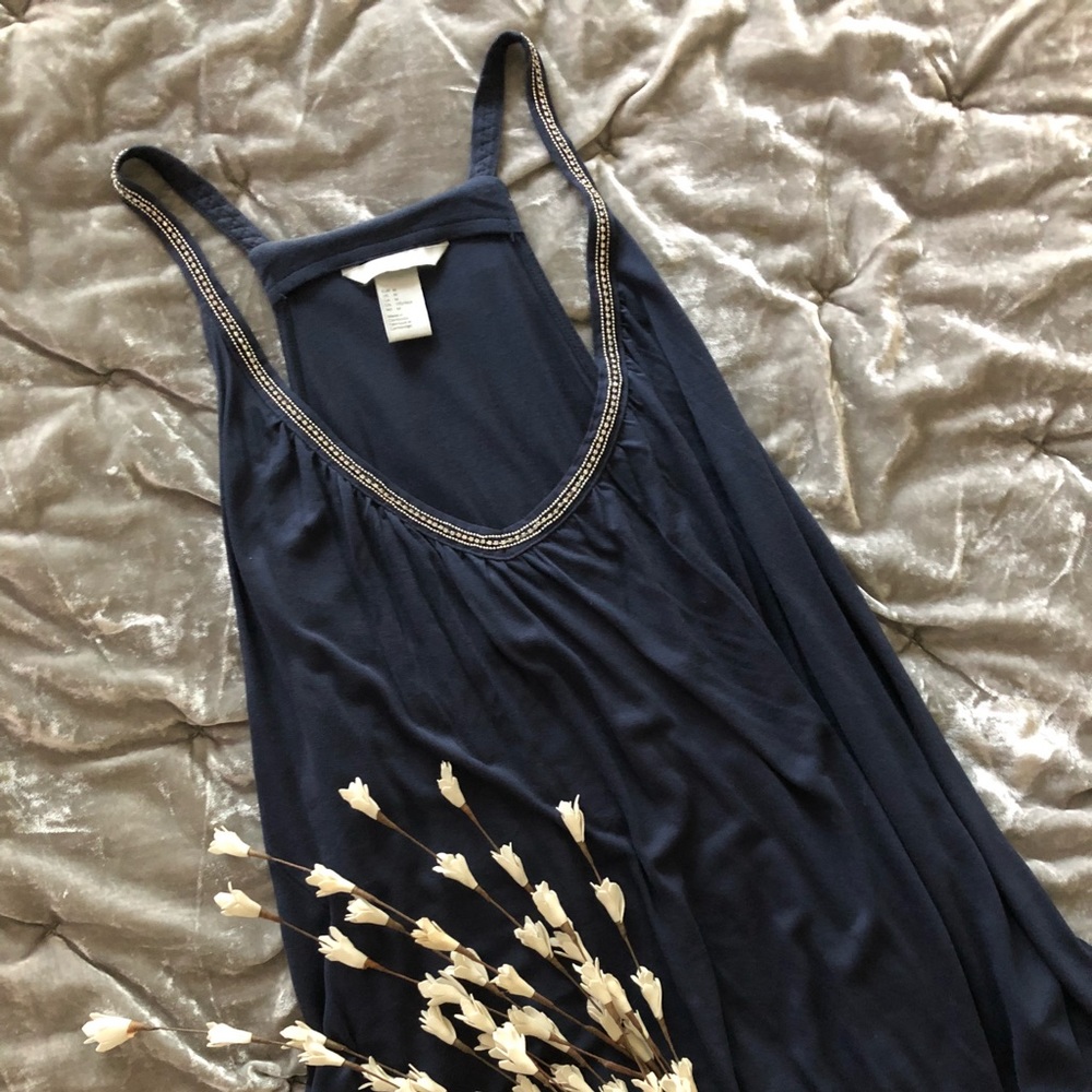 Navy blouse. Medium. Worn once.